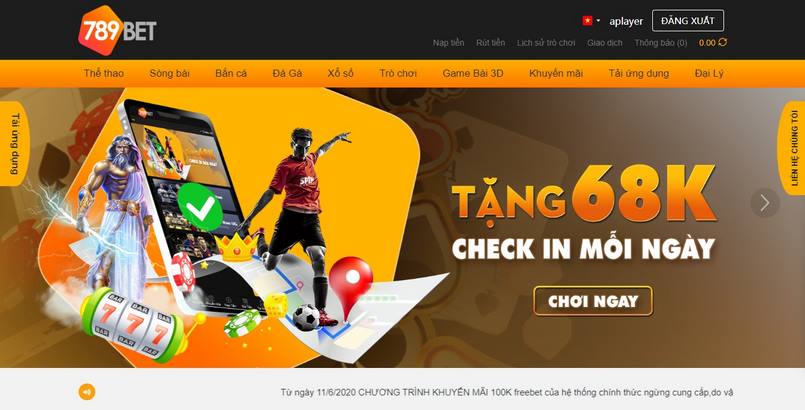 Khuyến mãi tại nhà cái 789Bet