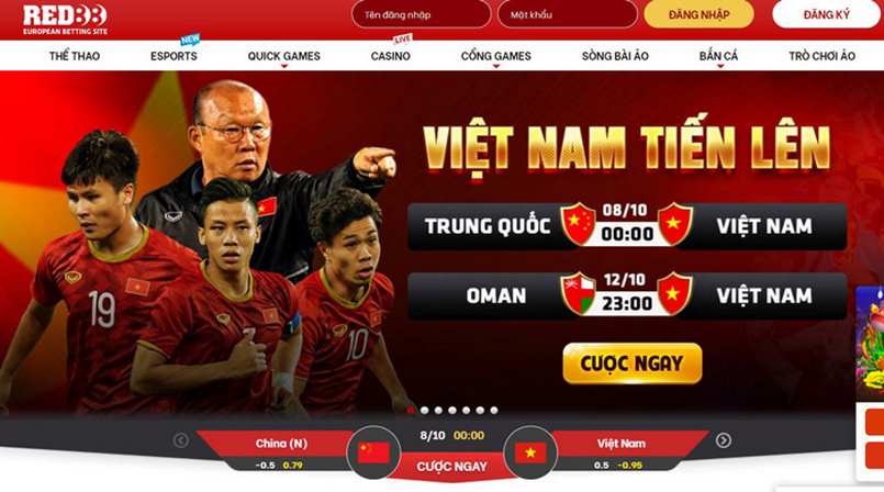 Red88 đồng hành cùng tuyển Việt Nam