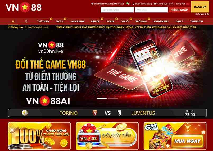 Đa dạng thể loại game ở Vn88